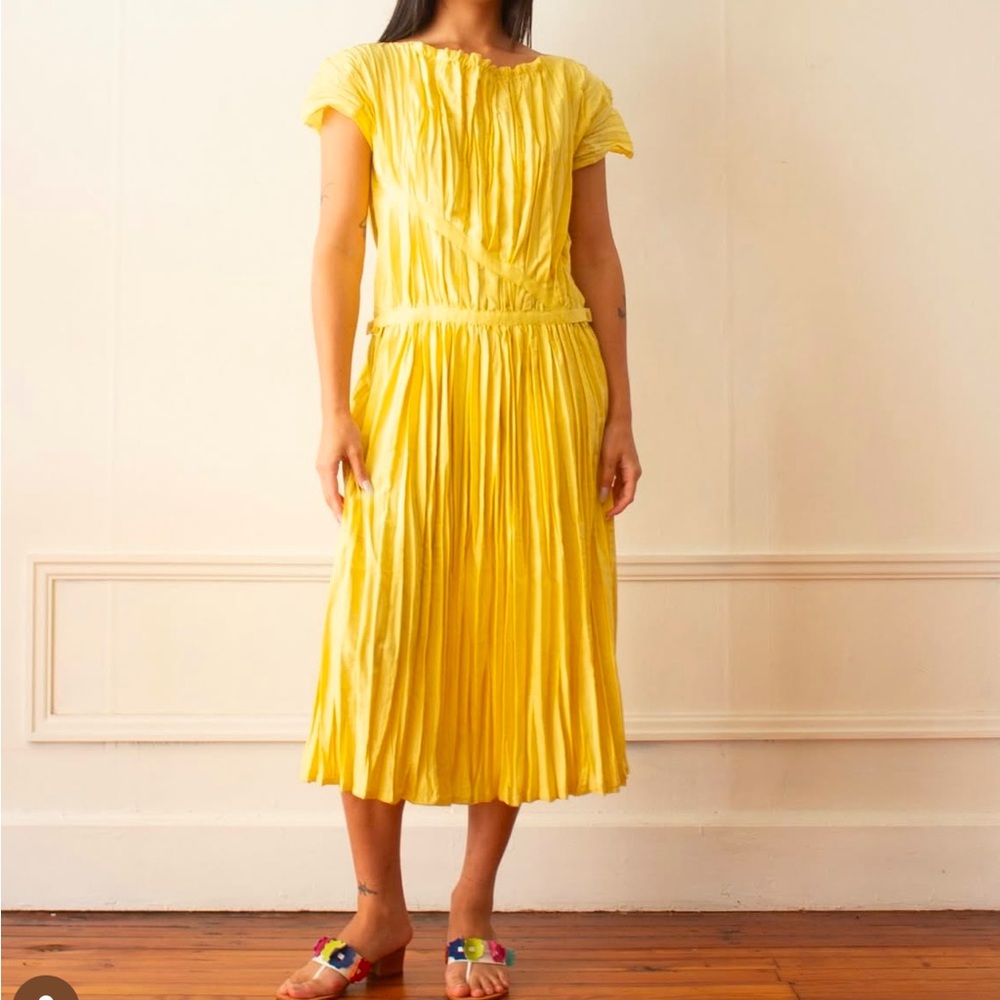 Issey Miyake Vintage plisse pleated fete dress 2000’s